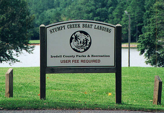 Entry Sign for Stumpy Creek Access Area