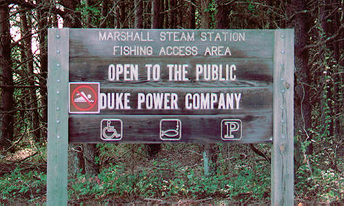 Marshall Steam Station Public Fishing Area